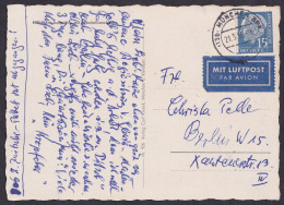 Germany, BRD 1955, Airmail, Munich Card - Isar River & Maximilian Church - Other & Unclassified