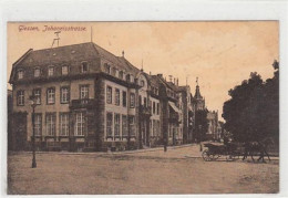 39092407 - Giessen.  Ein Blick In Die Johannisstrasse. Feldpost, Stempel Von 1917. Leichte Abschuerfungen, Leicht Fleck - Giessen