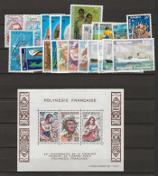 1978 MNH Polynesie Française Year Collection Postfris** - Años Completos