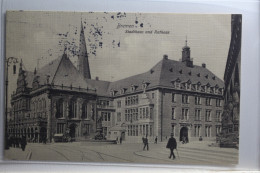 AK Bremen Stadthausund Rathaus 1912 Gebraucht #PI030 - Altri & Non Classificati