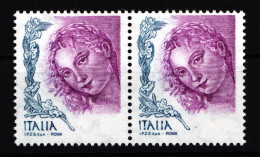 Italien 2947 F Postfrisch Fehlende Wertangabe, Waagerechtes Paar #HW803 - Ohne Zuordnung