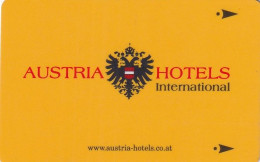 AUSTRIA - Austria Hotels(reverse Zipter), Hotel Keycard, Used - Chiavi Elettroniche Di Alberghi
