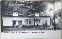 ENGHIEN EDINGEN Parc Du Duc D’Aremberg L’ Habitation Du Garde CPA PK édit Rebts Sœurs Postée En 1903 - Edingen