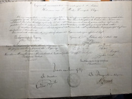 Sint Niklaas Temse Onderwijzer Frans Wauters 1899 Diploma - Diplomas Y Calificaciones Escolares