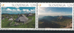 SLOVENIA 2015 Joint Issue With Liechtenstein - Alps As A Habitat Pair **MNH Michel # 1164,1165 - Eslovenia