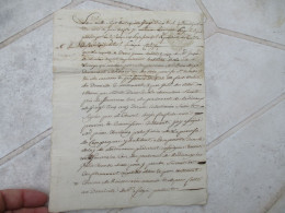 1782 MANUSCRIT MANUSCRIT CACHET GENERALITE TIMBRE CACHET RECU 12 SOLS A DECHIFFER - Documenti Storici