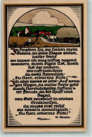 39740607 - Sign. Feesche, Heinrich 114 Baeuerliche Landschaft Zur Erntezeit Und Christliches Gedicht - Other & Unclassified