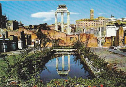 AK 216874 ITALY - Roma - Foro Romano - Tempio Di Castore E Polluce E Palazzo Capitolino - Places