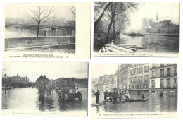 PARIS - Inondations De 1910 - Lot De 100 Cartes Postales - La Crecida Del Sena De 1910