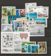 1991 MNH Polynesie Française Year Collection Postfris** - Années Complètes