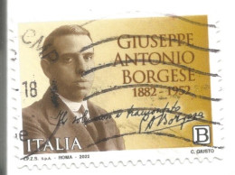 (REPUBBLICA ITALIANA) 2022, GIUSEPPE ANTONIO BORGHESE - Serie Di 1 Francobollo Usato - 2021-...: Afgestempeld