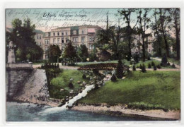 39005907 - Erfurt Mit Pfoertchen-Anlagen Gelaufen 1908. Gute Erhaltung. - Erfurt