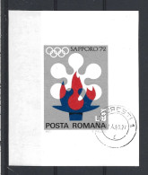 Romania 1971 Ol. Winter Games Sapporo S/S Y.T. BF 92 (0) - Hojas Bloque