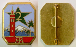 Militaria-FR-terre-insigne_2e Régiment De Tirailleurs Marocains_40-45_WW2_20-23 - Esercito