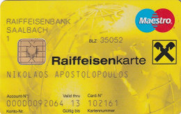 ALBANIA - Raiffeisen Bank Maestro Card, 01/10, Used - Credit Cards (Exp. Date Min. 10 Years)