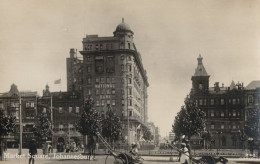 Market Square Rickshaw Taxis Johannesburg National Bank South Africa  Postcard - Ohne Zuordnung