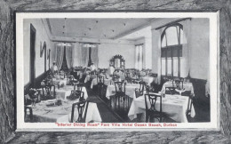 Hotel Ocean Beach Durban Dining Room Interior South Africa Postcard - Unclassified