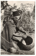 Native South African Woman Mending A Pot Real Photo Old Postcard - Unclassified