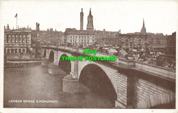 R609602 London Bridge And Monument. Postcard - Other & Unclassified