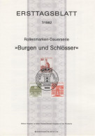 Germany Deutschland 1982-7 Burgen Und Schlösser, Schloss Herrenhausen, Wilhelmsthal, Lichtenstein, Canceled In Berlin - 1981-1990