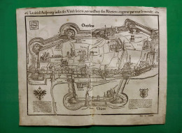 ST-DE AUGSBURG La Cité D‘Auspourg Iadiz Des Vindeliciens 1574~ Sebastian Munster - Estampes & Gravures