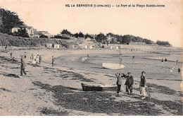 LA BERNERIE - Le Port Et La Plage Sainte Anne - Très Bon état - La Bernerie-en-Retz