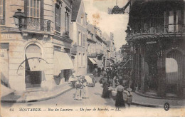 MONTARGIS - Rue Des Lauriers - Un Jour De Marché - état - Montargis