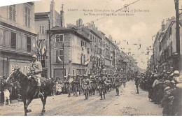 NANCY - Rentrée Triomphale Du 20e Corps, 27 Juillet 1919 - Les Troupes Défilent Rue Saint Dizier - Très Bon état - Nancy