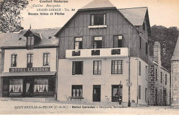 SAINT NICOLAS DU PELEM - Hotel Leveder - Très Bon état - Saint-Nicolas-du-Pélem