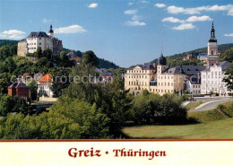 73508730 Greiz Thueringen Oberes Und Unteres Schloss Stadtkirche Greiz Thueringe - Greiz