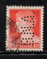 ITALY Scott # 224 Used - B.N.A. Perfin - 1946-60: Used