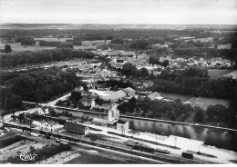 PONT SUR SEINE - Vue Panoramique Aérienne - Le Canal Et Le Quartier De La Gare - Le Silo Sur Le Canal - état - Otros & Sin Clasificación