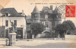 YERRES - Le Château, Place Et Fontaine Du Taillis - Très Bon état - Yerres