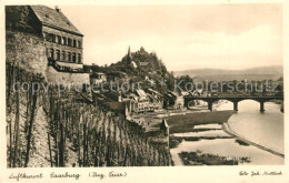 73508542 Saarburg Saar Bruecke Burg Panorama Saarburg Saar - Saarburg