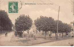 SAINT CHERON - La Place Guéri Et La Poste - Très Bon état - Saint Cheron