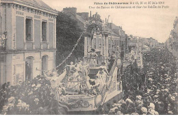Fêtes De CHATEAUROUX - Juin 1910 - Char Des Reines De Châteauroux Et Char Des Reines De Paris - Très Bon état - Chateauroux