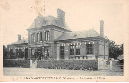 SAINTE OPPORTUNE LA MARE - La Mairie Et L'Ecole - Très Bon état - Other & Unclassified