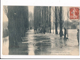 YERRES : 20 Janvier 1910 10h Du Matin Les Omnibus Avenue Des Peupliers - Très Bon état - Yerres