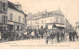 SARCELLES - Place Thévenin - Fête Des Vétérans - 4 Octobre 1908 - Pendant Le Concert - Très Bon état - Sarcelles