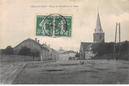 CHALINDREY - Place Du Marché Et La Poste - Très Bon état - Chalindrey