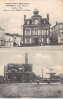 Grande Guerre 1914 15 16 - SERMAIZE LES BAINS - Hôtel De Ville Avant Et Apès La Bataille De La Marne - état - Sermaize-les-Bains