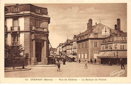 EPERNAY - Rue De Châlons - La Banque De France - Très Bon état - Epernay