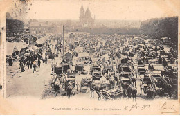 VALOGNES - Une Foire - Place Du Château - Très Bon état - Valognes