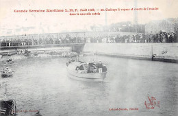 NANTES - Grande Semaine Maritime LMF - Août 1908 - Chaloupe à Vapeur Et Canots De L'Escadre - Très Bon état - Nantes