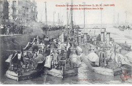 NANTES - Grande Semaine Maritime LMF - Août 1908 - Flotille Des Torpilleurs Dans Le Sas - Très Bon état - Nantes
