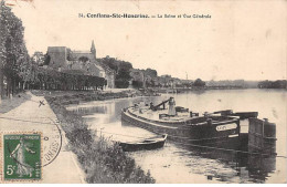 CONFLANS SAINTE HONORINE - La Seine Et Vue Générale - état - Conflans Saint Honorine