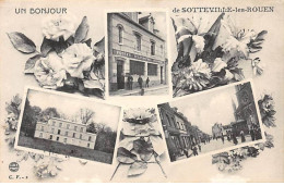 Un Bonjour De SOTTEVILLE LES ROUEN - Très Bon état - Sotteville Les Rouen
