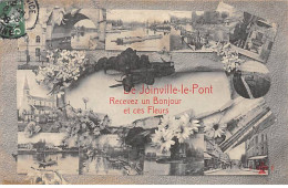 De JOINVILLE LE PONT Recevez Un Bonjour Et Ces Fleurs - Très Bon état - Joinville Le Pont