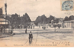 NEUILLY SUR SEINE - La Route De La Révolte, Vue Prise De La Porte De Maillot - état - Neuilly Sur Seine