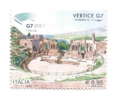 (REPUBBLICA ITALIANA) 2017, VERTICE G7, TAORMINA - Serie Di 1 Francobollo Usato - 2011-20: Oblitérés